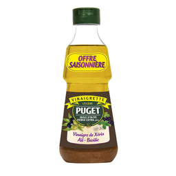 PUGET Vinaigrette légère biphasée vinaigre de xérès ail basilic 300 ml