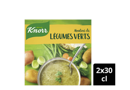 KNORR & LA POTAGERE Soupe Mouliné de Légumes verts 2 x 30 cl