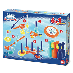 ECOIFFIER Conjunto desportivo 6 em 1 a caixa de jogo