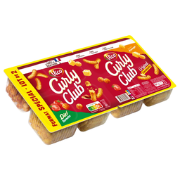 CURLY Biscuits apéritifs club VICO, format spécial 2x100 g