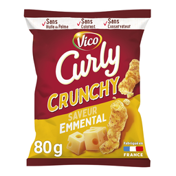 CURLY Soufflés Le Crunchy Simply Emmental 80 g