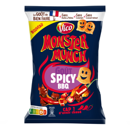 MONSTER MUNCH Batatas Chips Sabor Spicy BBQ 75 g