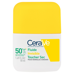 CERAVE Fluide Invisible Toucher Sec SPF 50+ 50 ml