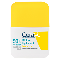 CERAVE Fluide Invisible Hydratant SPF 50+ Peaux Normales à Sèches 50 ml