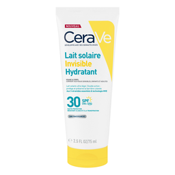 CERAVE Lait Solaire Invisible Hydratant SPF 30 Visage et Corps 75 ml