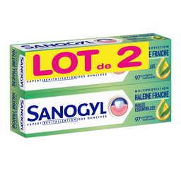 SANOGYL Pasta de Dientes Multiprotección Aliento Fresco 2 x 75 ml