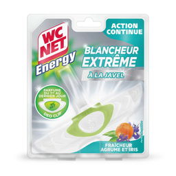 WC NET Energy Toilet Block Extreme Whitening Bleach Citrus & Iris 38g