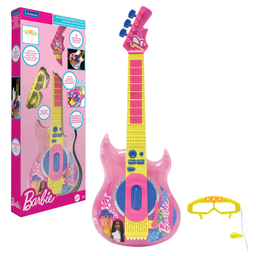 LEXIBOOK Barbie Electronic Light-up Guitar with glasses and microphone