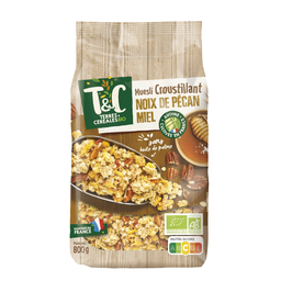 TERRES ET CEREALES Muesli crocante com nozes pecã e mel 800 g