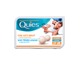 QUIES Protetores auditivos de cera natural 12 pares 20 g