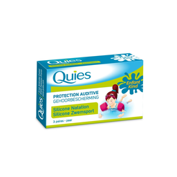 QUIES Tampões de ouvidos natação infantil 3 pares
