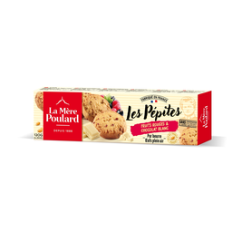 LA MERE POULARD Galletas Pepitas Frutos Rojos y Chocolate Blanco 120 g