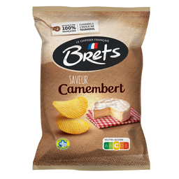 BRETS Wavy crisps Camembert flavor 125 g