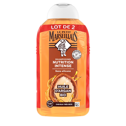 LE PETIT MARSEILLAIS Champú Nutrición Intensa Aceite de Argán Bio 2x250ml