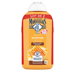 LE PETIT MARSEILLAIS Champú Nutrición Miel de Provenza y Karité 2 x 250 ml