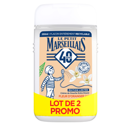 LE PETIT MARSEILLAIS Crema de ducha extra suave flor de azahar bio 2x250ml