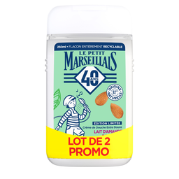 LE PETIT MARSEILLAIS Crema de ducha extra suave Leche de almendra dulce bio 2 x 250 ml