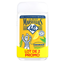 LE PETIT MARSEILLAIS Gel de ducha extra suave verbena bio y limón bio 2x250ml