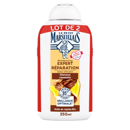 LE PETIT MARSEILLAIS Champú Expert Reparación Aceite de Jojoba Bio 2x250ml