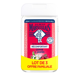 LE PETIT MARSEILLAIS Gel de ducha Extra Suave Reconfortante Cereza y Jazmín 2x250ml