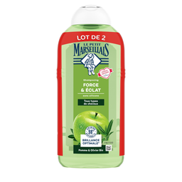 LE PETIT MARSEILLAIS Champú Fuerza y Brillo Manzana y Olivo Bio 2x300ml