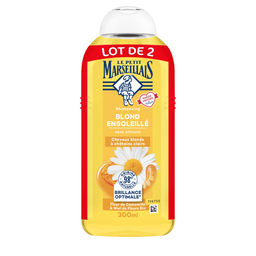 LE PETIT MARSEILLAIS Champú Blond ensoleillé Manzanilla y Miel, lote de 2 x 600 ml