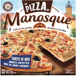 MANOSQUE Pizza de marisco cozida em forno a lenha 0.4 kg
