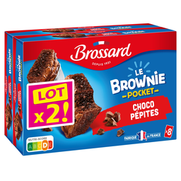 BROSSARD Mini brownies with chocolate chips 2 x 240 g
