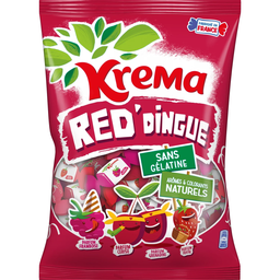 KREMA Caramelos frambuesa cereza granadina fresa 580 g