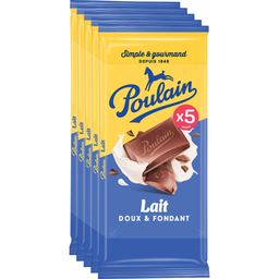 POULAIN Milk Chocolate Bar 5 x 95 g