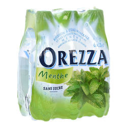 OREZZA Sparkling mineral water mint flavored 6 x 33 cl