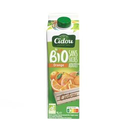 CIDOU Néctar de laranja bio sem açúcares adicionados 1.0 L