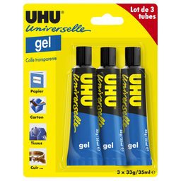 UHU Cola em Gel universal 35 ml lote de 3