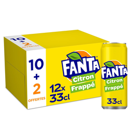 FANTA Bebida gaseificada sabor a limão 12 x 33 cl