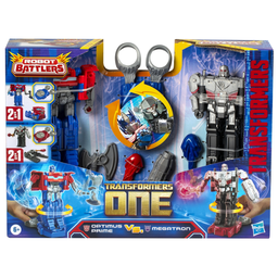 TRANSFORMERS 2 figurines One Robot Battlers Optimus Prime e Megatron caixa