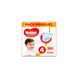 HUGGIES Ultra Comfort Couches Bébé Unisexe Taille 4 (7-18 kg) X150