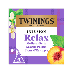 TWININGS Relax Infusion Lemon Balm Nettle Peach Orange Blossom 30g