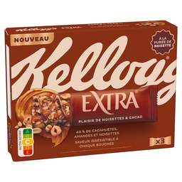 KELLOGG Cereal bar nuts, oats, cocoa, hazelnut 105g