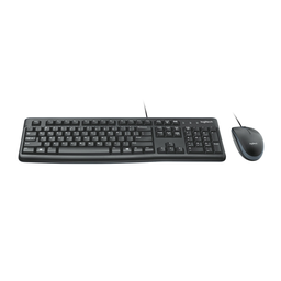 LOGITECH Clavier Souris Desktop Mk120 Filaire Usb Noir Full-size