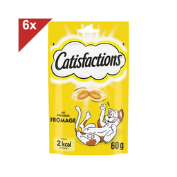 CATISFACTIONS Premios De Queso Para Gatos Y Gatitos 6 bolsas de 0.06 kg