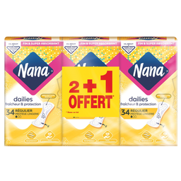 NANA Protège-slips Normal Plat Curvefit Fraîcheur & Protection x102