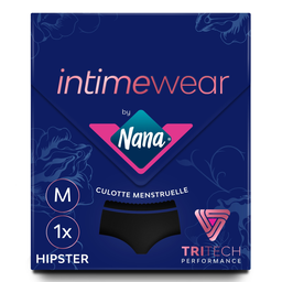 NANA Culotte Menstruelle Intimewear Hipster Black Taille M 1 pièce