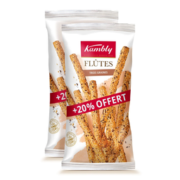 KAMBLY Sesame Flutes with 3 Seeds 2 x 125 g