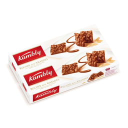 KAMBLY Duo almond crunchy biscuits coated with milk chocolate 2 x 80 g