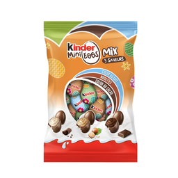 KINDER Sortido de Ovos de Chocolate Coração Leite, Avelãs Ou Cacau 320 g