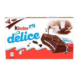 KINDER Gâteau enrobés cacao DELICE, x4 156 g