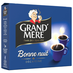 CAFÉ GRAND' MÈRE Ground decaffeinated coffee Bonne Nuit 2 packs of 250 g
