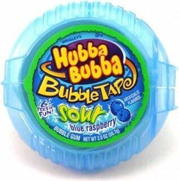 Wrigley's Hubba Bubba Sour Blue Raspberry Bubble Tape Bubble Gum 56.7 g