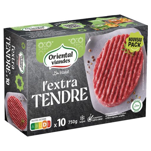 [3700141403841] EXTRA TENDRE BOEUF HALAL 750G ORIENTAL VIANDES