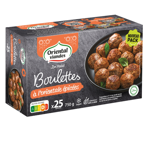 [3700141404145] BOULETTE BOEUF 750G HALAL ORIENTAL VIANDES